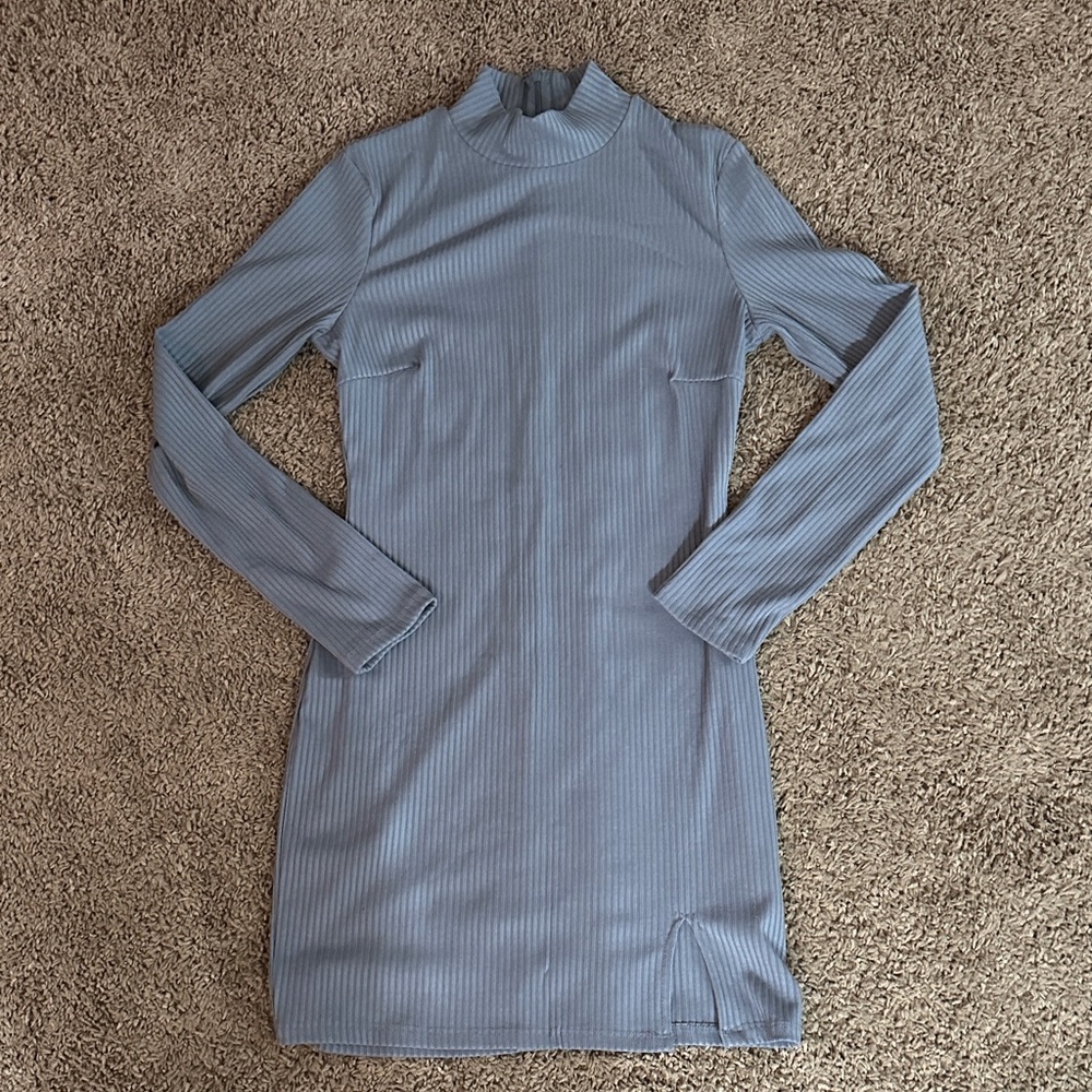 Princess Polly Long Sleeve Blue Dress